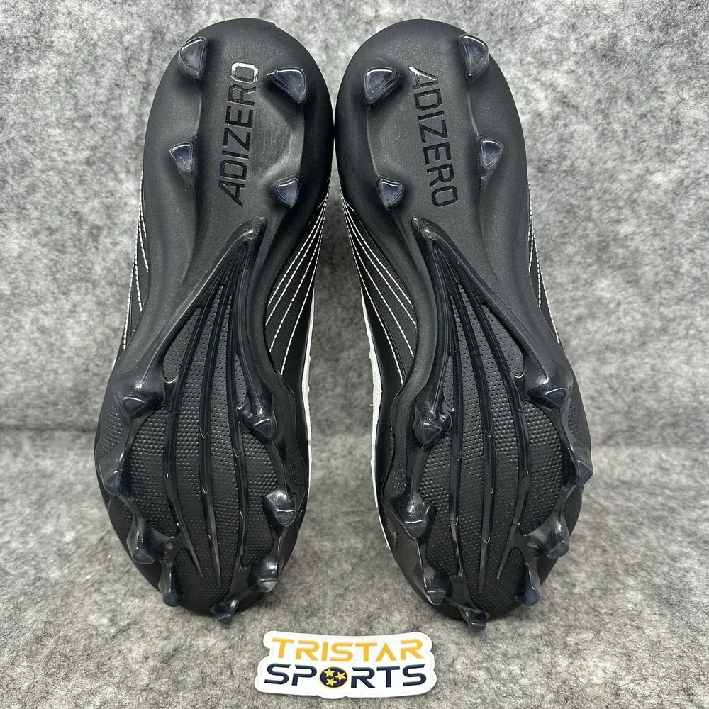 Adidas Adizero Impact II Football Cleats Mens Size 12 Black White Rodeo JQ1382